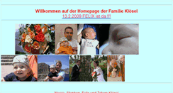 Desktop Screenshot of kloesel.de